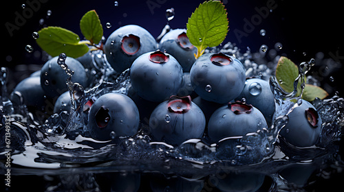 Blueberry commercial shooting close-up PPT background poster wallpaper web page