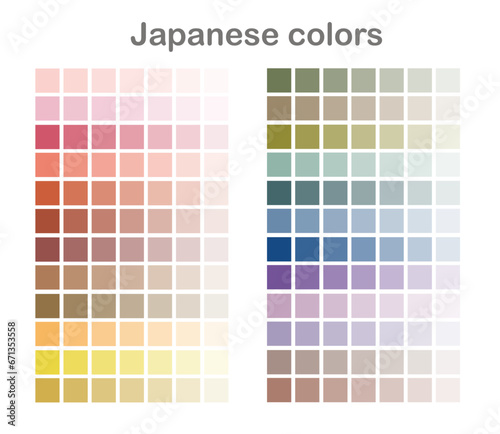 和色のパレットのイラスト素材