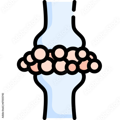 Gout  filled outline icon. For presentation, graphic design, mobile application, web design, infographics or UI.