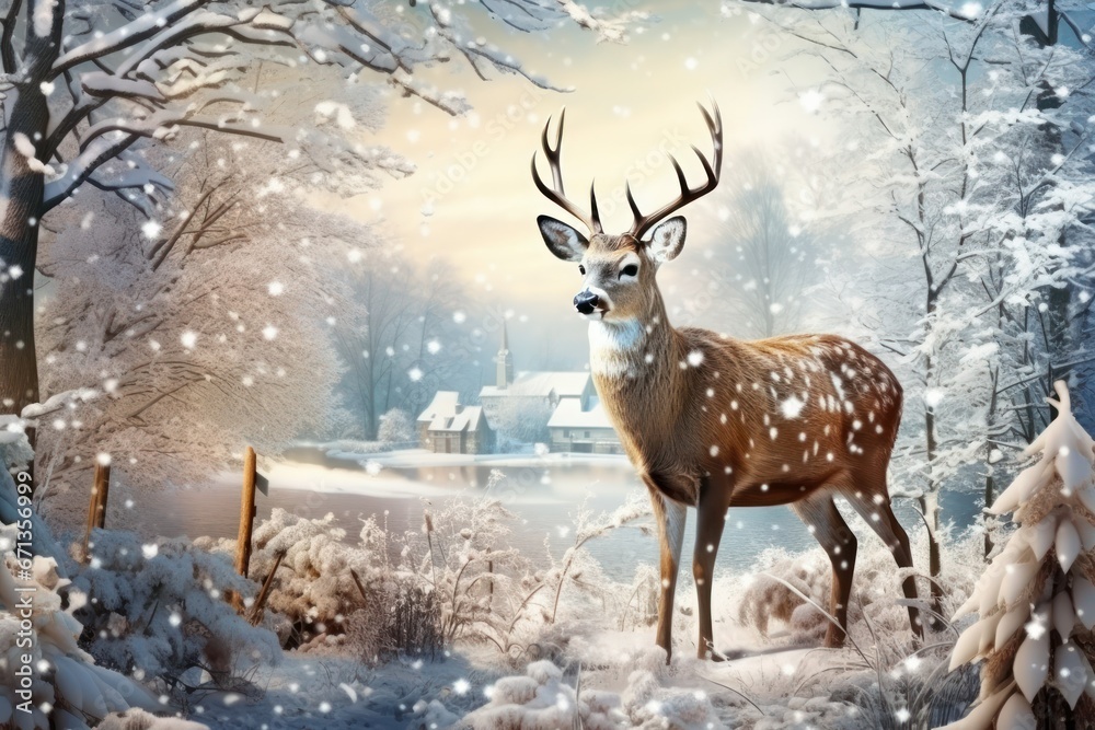 Wildlife in Winter - Generative AI Wildlife in Winter - Generative AI