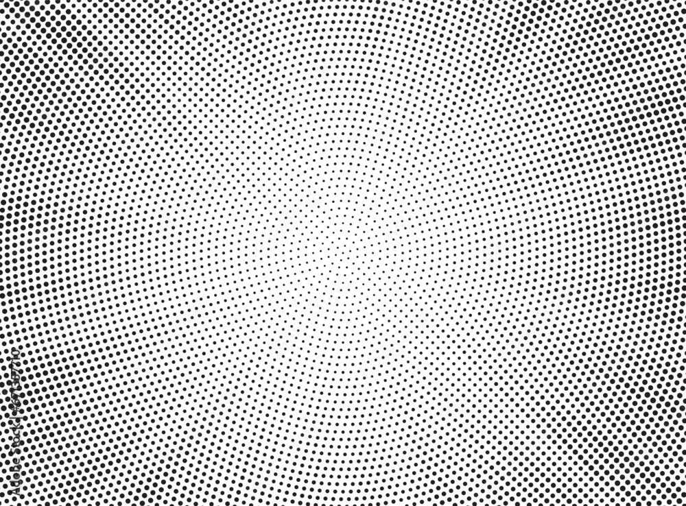 Halftone gradient sun rays pattern. abstract halftone vector dots background. monochrome dots pattern. pop art, comic small dots. star rays halftone poster. shine, explosion. sunrise rays background.	