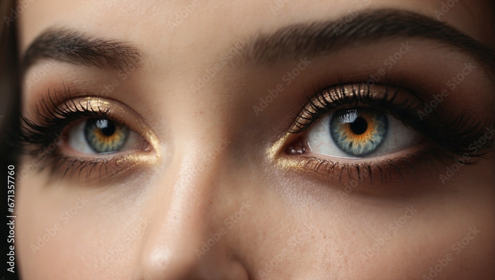 Fototapeta premium close up of eye. Generative AI 