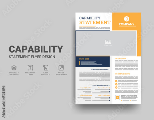 Capability Statement Template Design