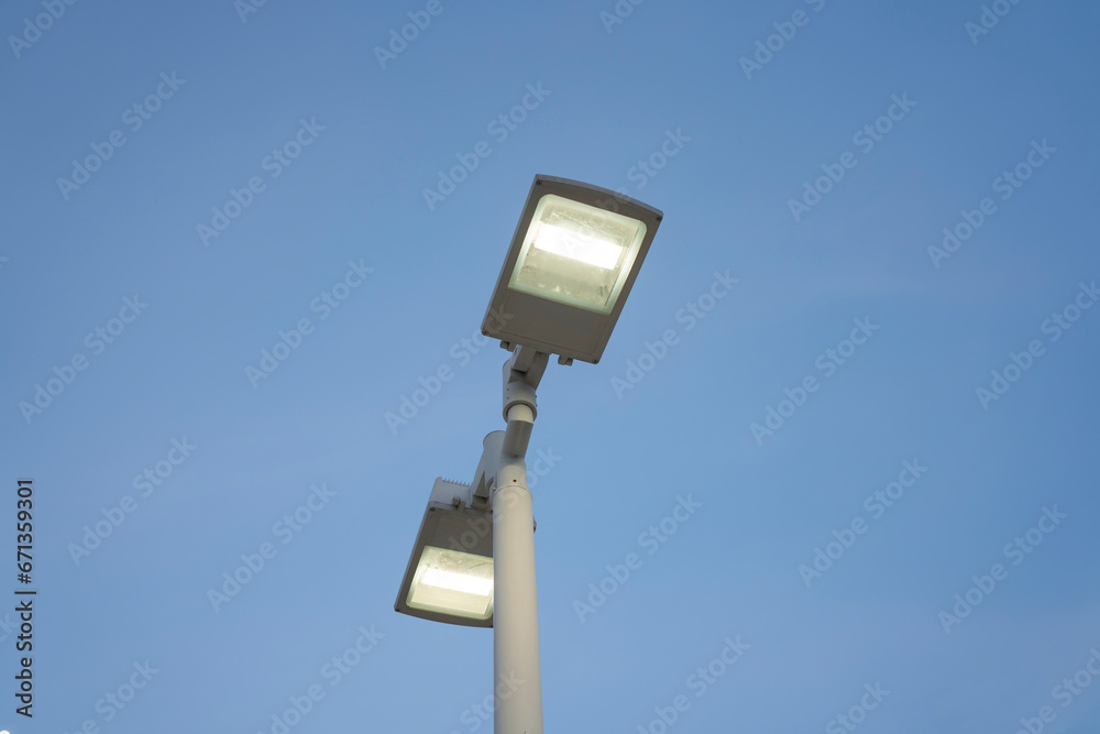 modern streetlight or streetlamp