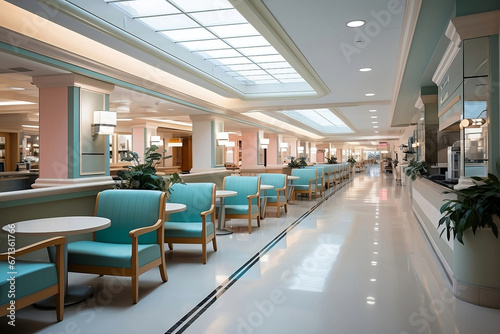 Inside the Hospital: Captivating snapshots of hospital interiors, from patient rooms to waiting areas and surgical suites, offering a glimpse of the healthcare environment's compassionate care photo