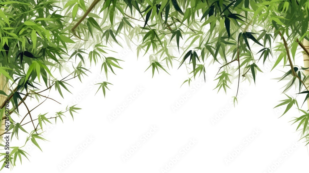Bamboo tree on white background for decoration of art frame,wallpaper,card and banner. Bamboo tree on white background for decoration of art frame,wallpaper,card and banner.