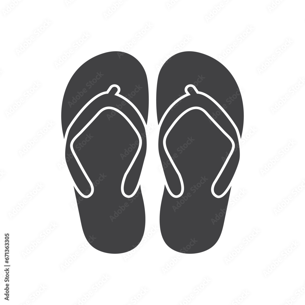 flip flop icon vector flip flop icon vector