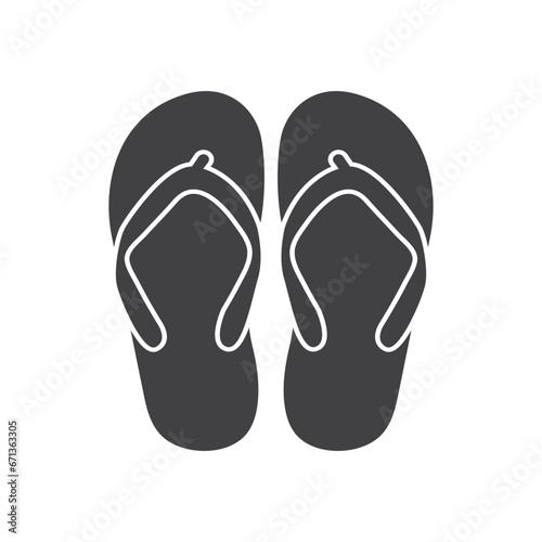 flip flop icon vector