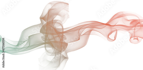 Digital png illustration of brown smoke trail on transparent background