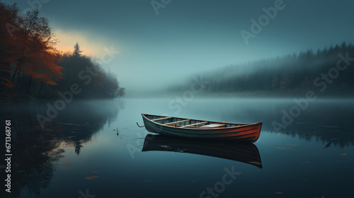 Boat on the lake © Rimsha