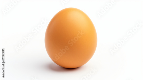 Chicken egg isolated on white background 