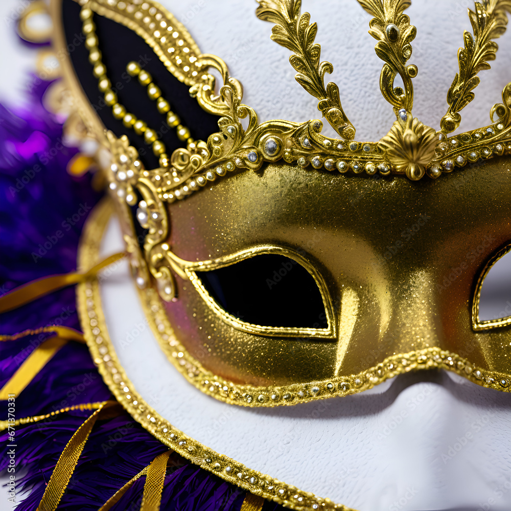 White and gold mask White and gold mask