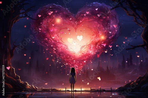 Heart love symbol romantic theme heartfelt