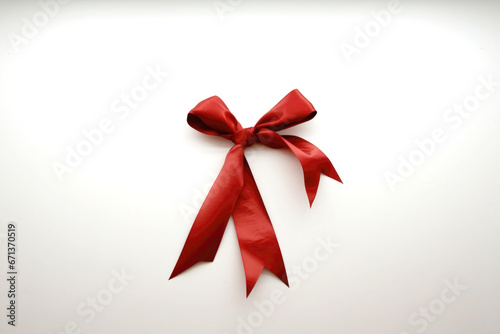 World AIDS Day - red ribbon bow the sybolic of it photo