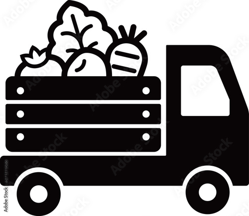 野菜　トラック　アイコン