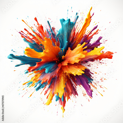 Colorful paint explosion © Rimsha