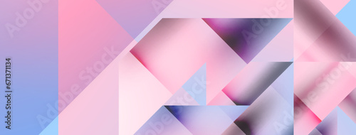 Captivating vector abstraction. Triangles interlock in mesmerizing dance, crafting dynamic geometric backdrop. Fusion of shapes and angles creates artful symphony of modern design