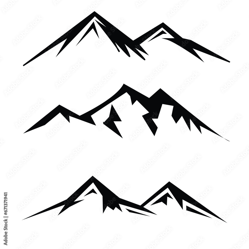 illustration of mountain landscape illustration of mountain landscape