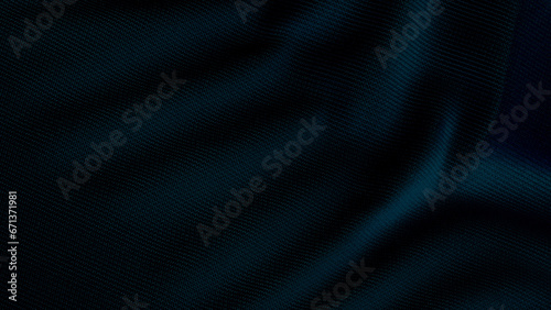 fabric dark blue color background 3D rendering 