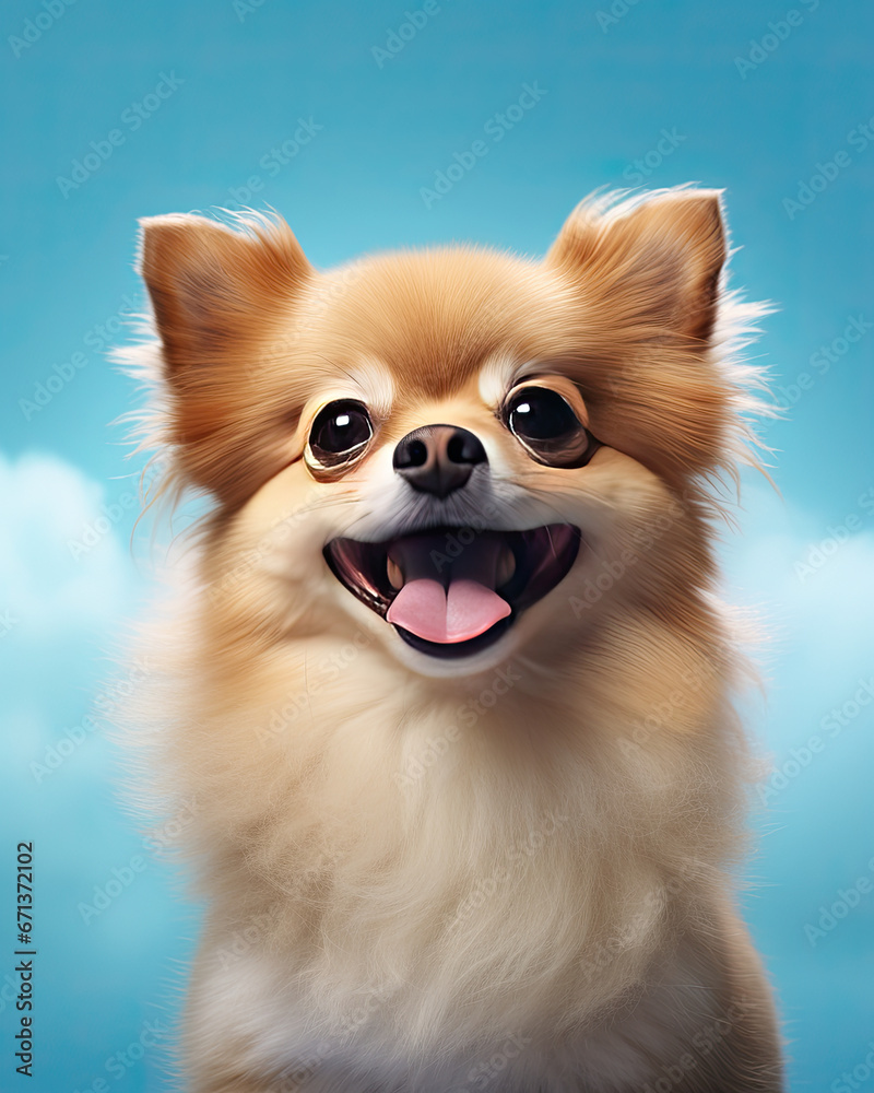 A cute dog with a happy smile