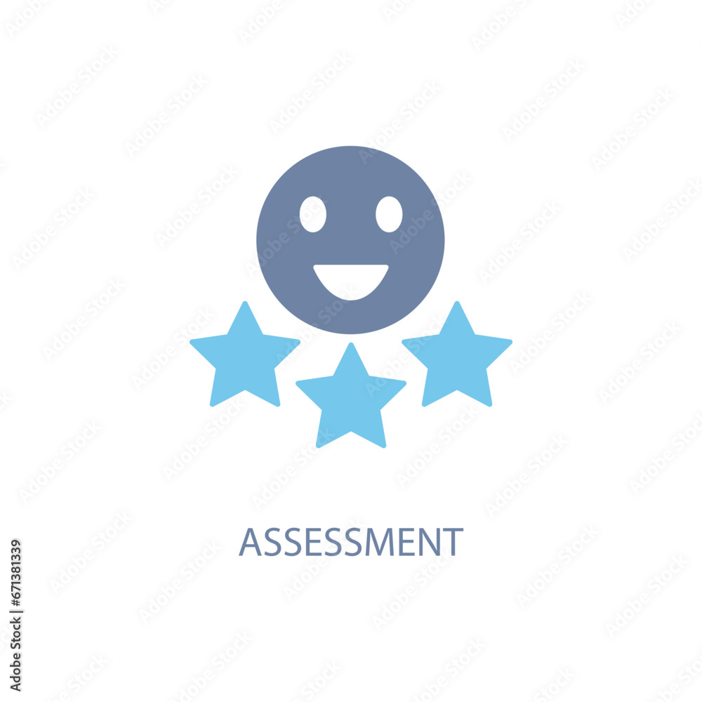 Fototapeta premium Personal Assessment concept line icon. Simple element illustration.Personal Assessment concept outline symbol design.