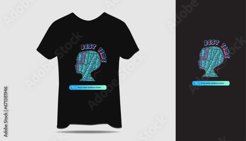 Black modern ti-shirt design