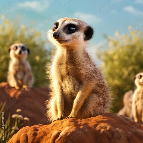 Charming Meerkats: Sociable Creatures of the Animal Kingdom