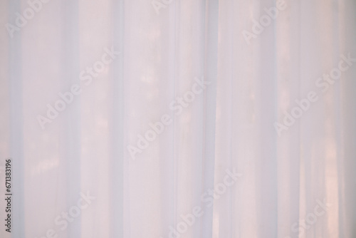 white cloth displayed like a wall covering