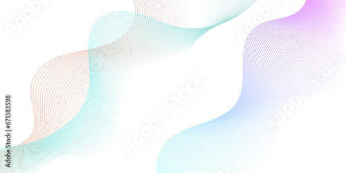 Abstract blue and white wave geometric Technology, data science frequency gradient lines on transparent background. Isolated on white background. black and white wavy stripes background.