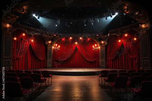 Embrace Laughter on an Empty Comedy Cabaret Stage