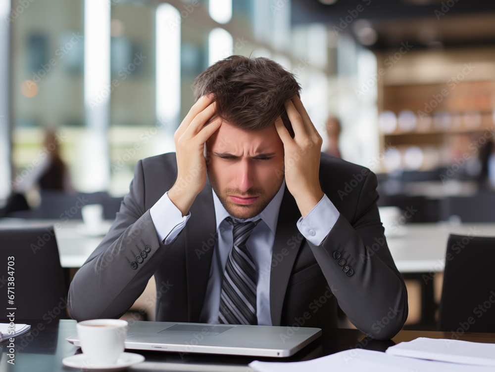 man worker headache ploblem man worker headache ploblem