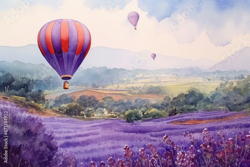 Endless Lavender Fields, Hot Air Balloons and Small Barns