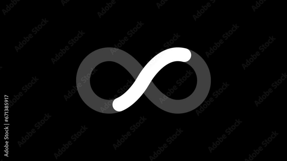 Infinity sign symbol loop