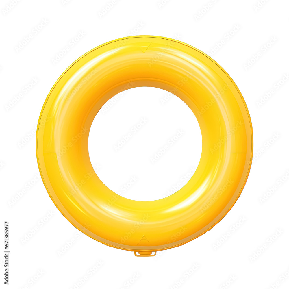 Yellow pool float