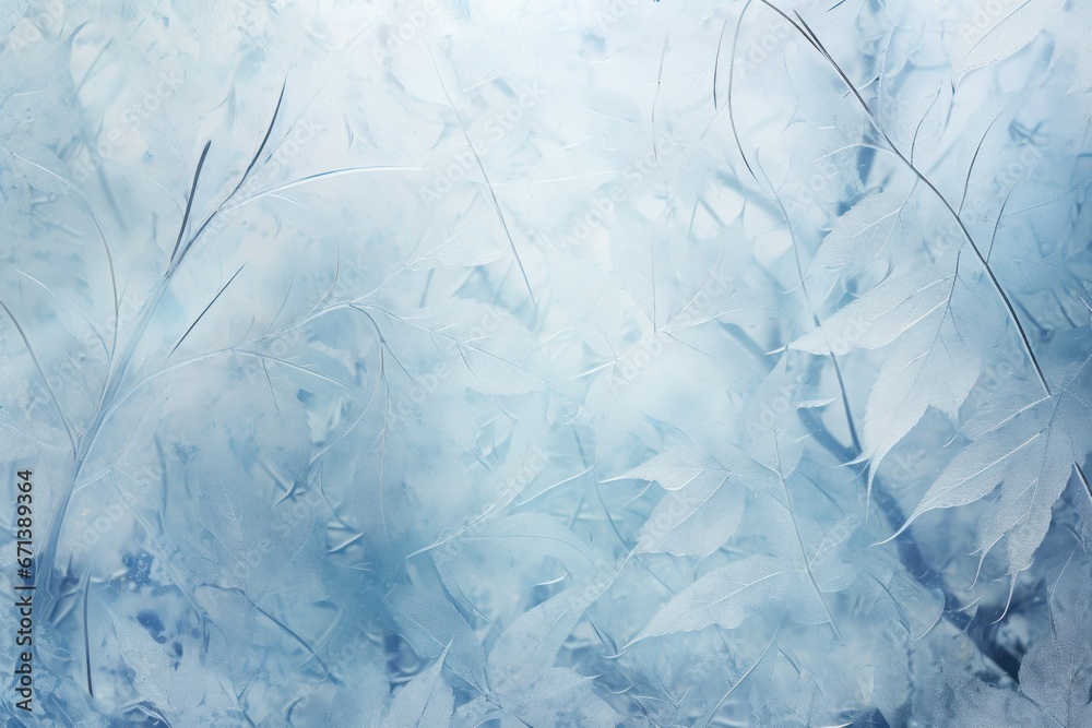 Obraz premium Frosty Patterns - Generative AI