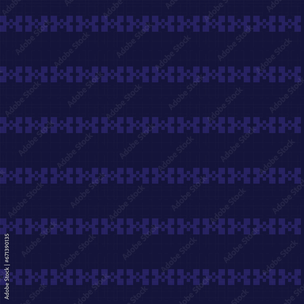 Blue Argyle Fair Isle Seamless Pattern Design Blue Argyle Fair Isle Seamless Pattern Design