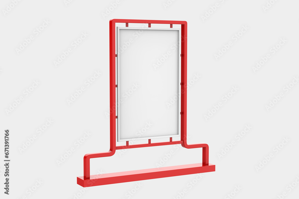 Promotional advertisement Mockup Isolated On White Background. 3d illustration Promotional advertisement Mockup Isolated On White Background. 3d illustration