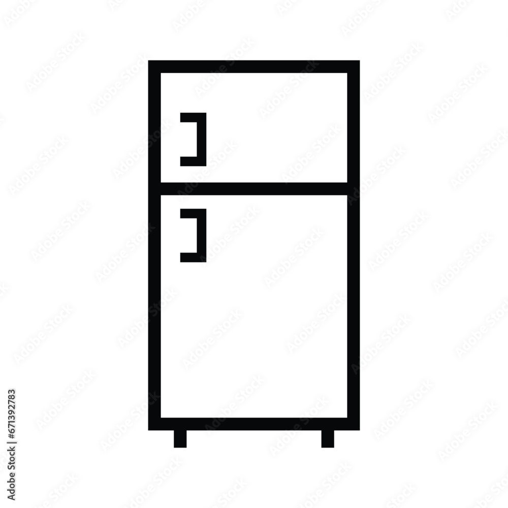 Refrigerator Icon Vector Design Template Refrigerator Icon Vector Design Template