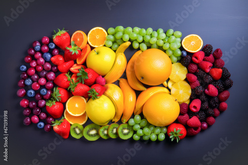 Aesthetic composition of different fruits and vegetables 9