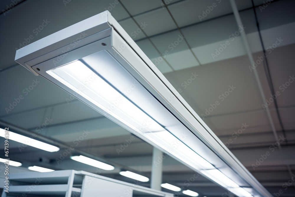 close-up of a corporate energy-saving light close-up of a corporate energy-saving light