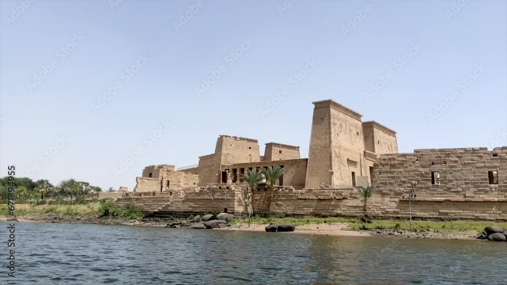 Temple of Isis in Philae Island. Monuments of Nubia UNESCO world heritage Temple of Isis in Philae Island. Monuments of Nubia UNESCO world heritage