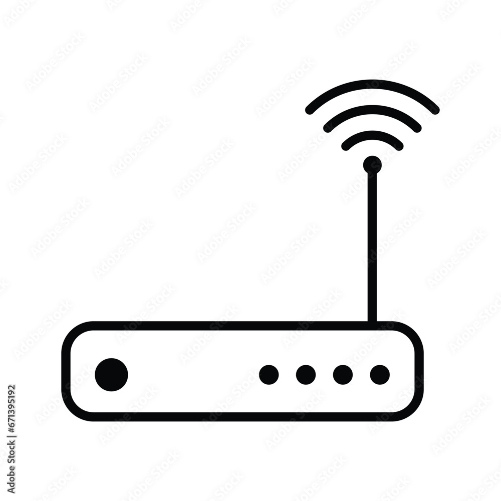 Router Icon Vector Design Template Router Icon Vector Design Template