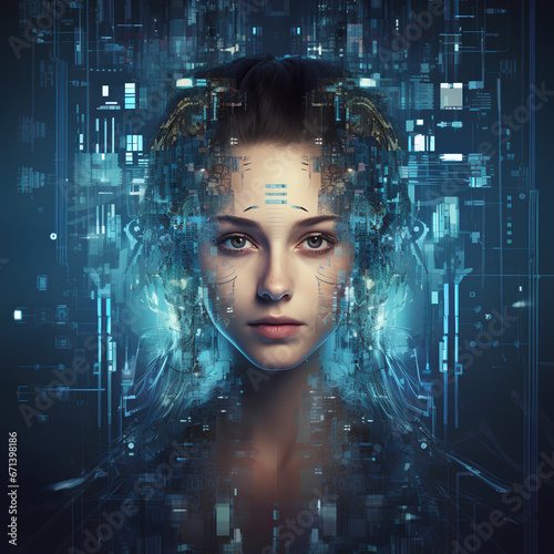 portrait of the AI person (Generative AI)