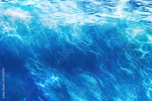 Ocean's Aura: Abstract Blue Background with Wave or Veil Texture