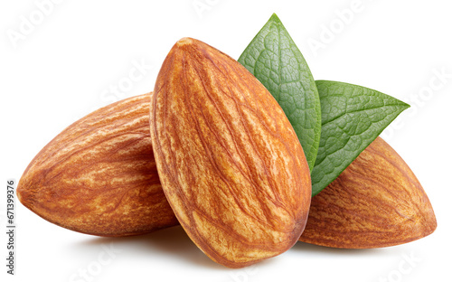 Almond full macro shoot nuts healthy