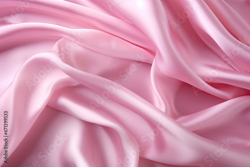 Pink Purity: Romantic Background with Smooth, Elegant Pink Silk or Satin