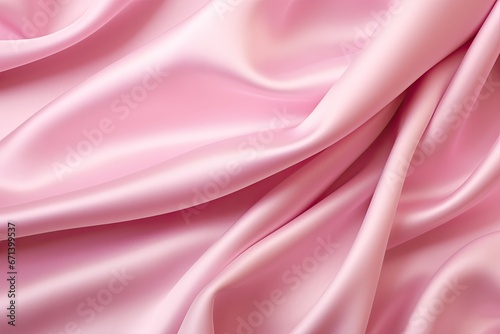 Pink Purity: Romantic Background with Elegant Pink Silk or Satin