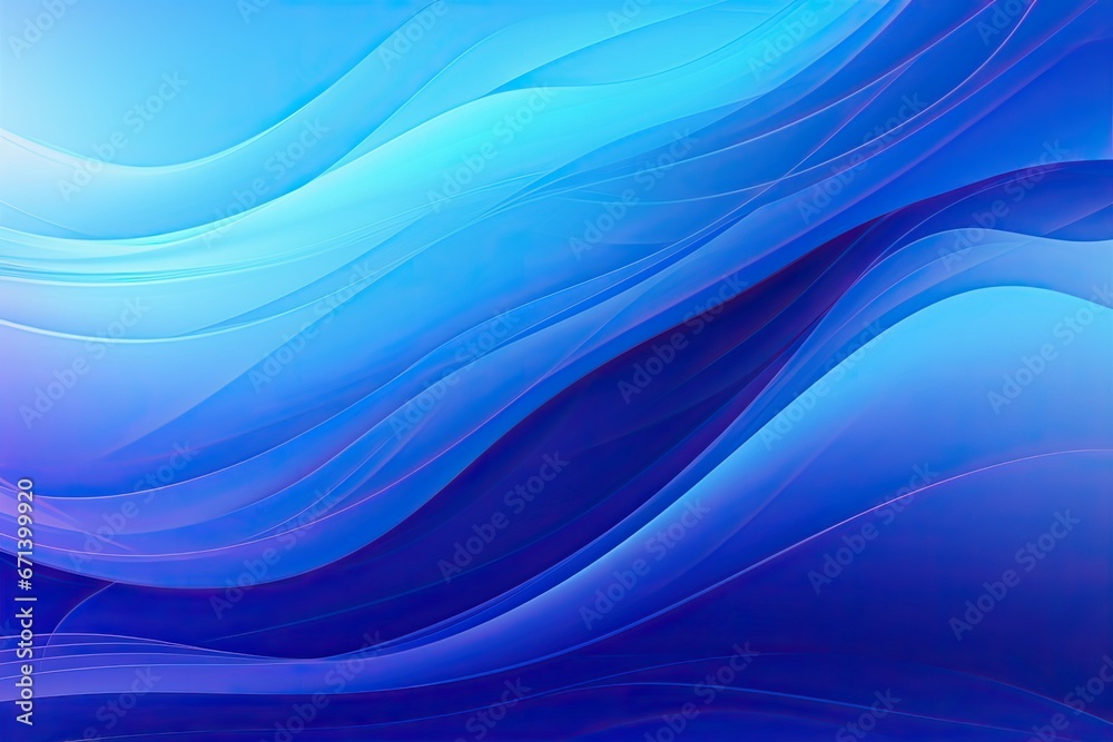 Fototapeta premium Sapphire Spectrum: Abstract Blue Background with Wavy Textures