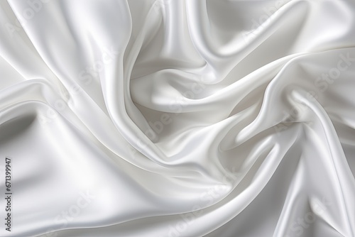 White Satin Sheets: Clean and Elegant Background with Satin Fabric