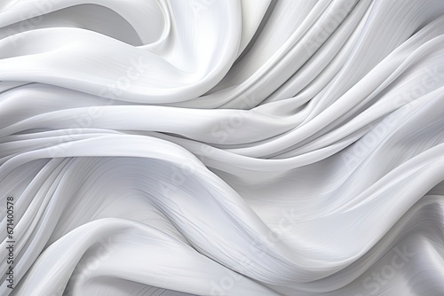 Silken Silver Streams: White Gray Satin Texture for a Majestic Background